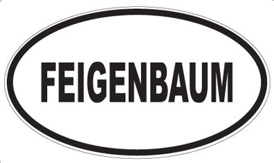 FEIGENBAUM - Oval Sticker
