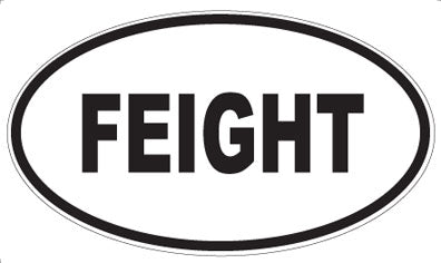 FEIGHT - Oval Sticker