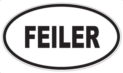 FEILER - Oval Sticker