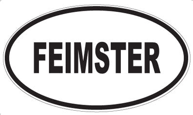 FEIMSTER - Oval Sticker
