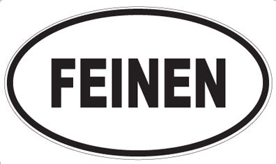 FEINEN - Oval Sticker