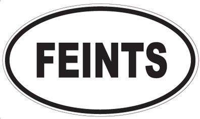 FEINTS - Oval Sticker