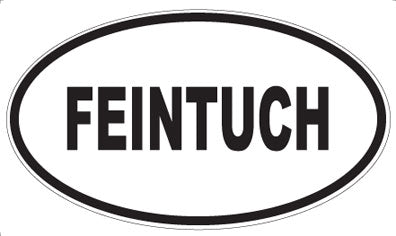 FEINTUCH - Oval Sticker