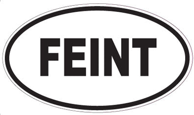 FEINT - Oval Magnet