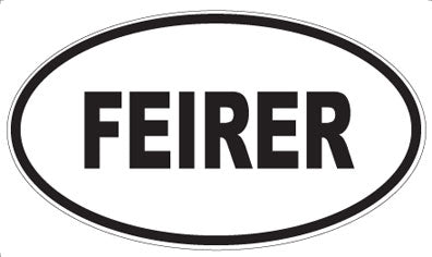 FEIRER - Oval Sticker