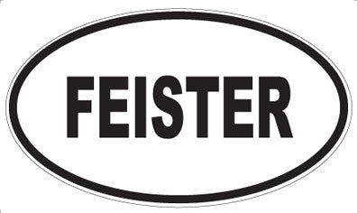 FEISTER - Oval Sticker