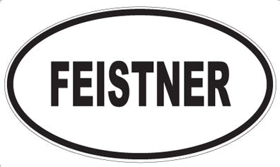 FEISTNER - Oval Sticker