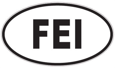 FEI - 3 Letter Initials Oval Magnet