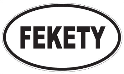 FEKETY - Oval Magnet
