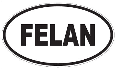 FELAN - Oval Sticker