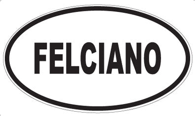 FELCIANO - Oval Sticker