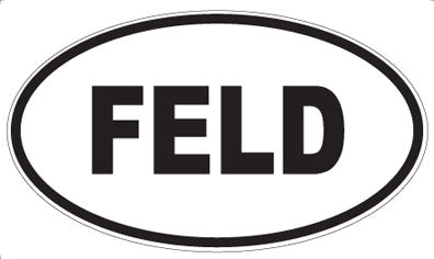 FELD - Oval Sticker