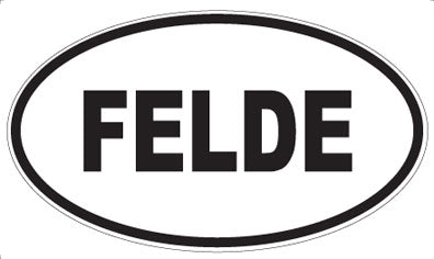 FELDE - Oval Sticker