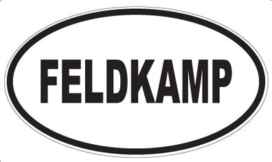FELDKAMP - Oval Sticker