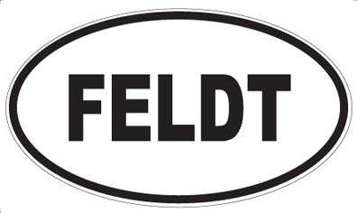 FELDT - Oval Sticker