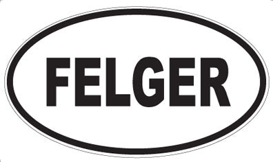 FELGER - Oval Sticker