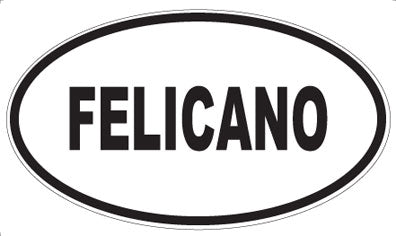 FELICANO - Oval Sticker