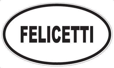FELICETTI - Oval Sticker