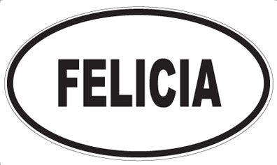 FELICIA - Oval Sticker