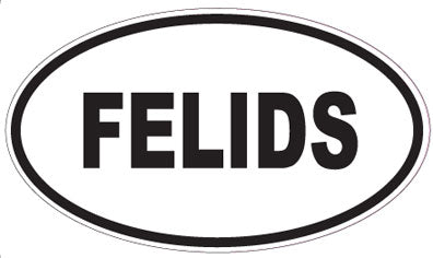 FELIDS - Oval Sticker