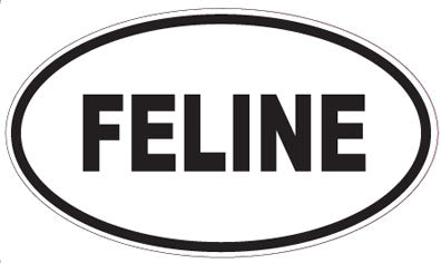 FELINE - Oval Sticker