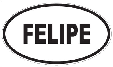 FELIPE - Oval Sticker
