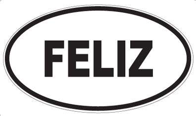 FELIZ - Oval Sticker