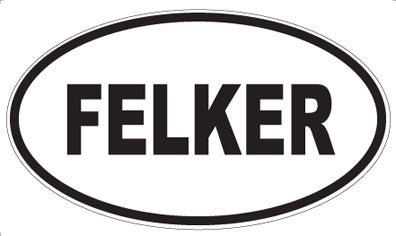 FELKER - Oval Sticker