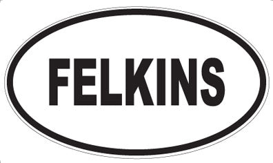 FELKINS - Oval Sticker