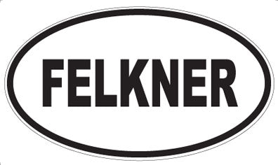 FELKNER - Oval Sticker