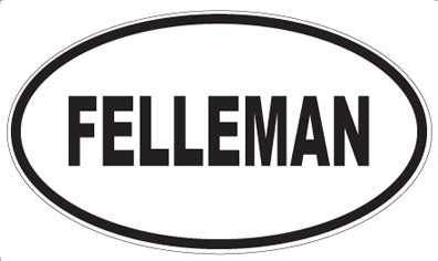 FELLEMAN - Oval Sticker