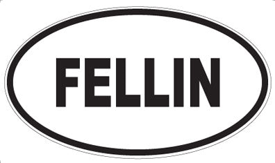 FELLIN - Oval Sticker