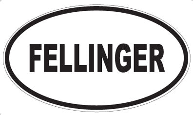 FELLINGER - Oval Sticker
