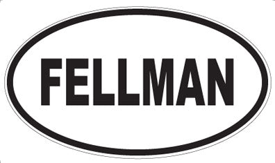 FELLMAN - Oval Sticker