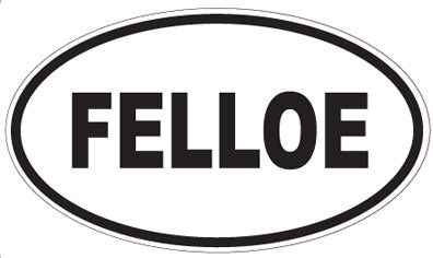 FELLOE - Oval Sticker