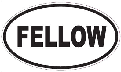 FELLOW - Oval Sticker