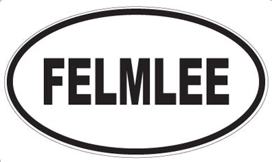 FELMLEE - Oval Sticker