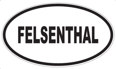 FELSENTHAL - Oval Sticker