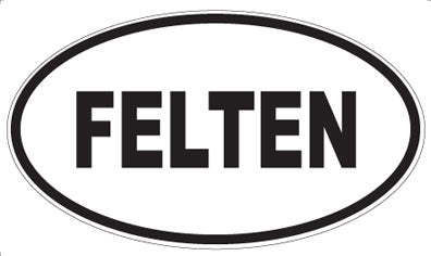 FELTEN - Oval Sticker
