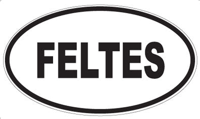 FELTES - Oval Sticker