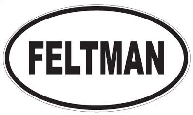 FELTMAN - Oval Sticker