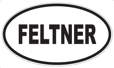 FELTNER - Oval Sticker