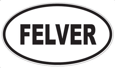 FELVER - Oval Sticker