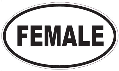 FEMALE - Oval Sticker