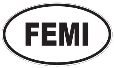 FEMI - Oval Magnet