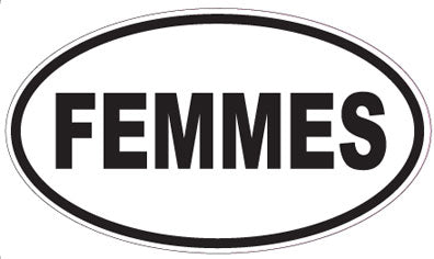 FEMMES - Oval Sticker