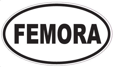 FEMORA - Oval Sticker