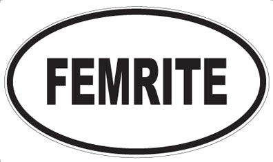 FEMRITE - Oval Sticker