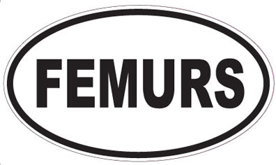 FEMURS - Oval Sticker