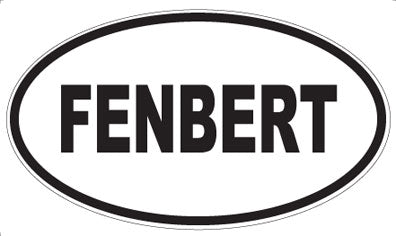 FENBERT - Oval Sticker